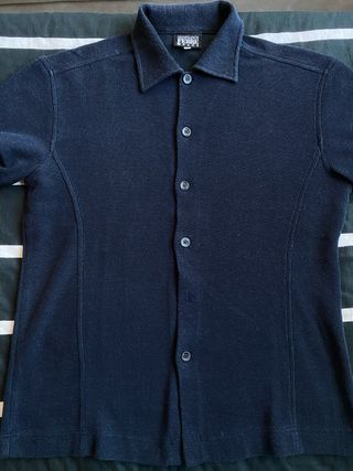 Polo Gianfranco Ferré Jeans Vintage Knit Blu M