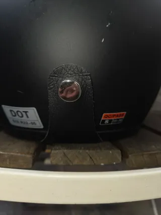 Casco Moto Retro Vintage Negro. Talla S