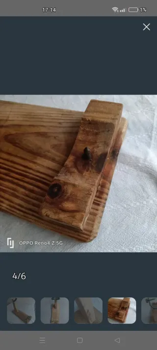 Soporte Jamonero Madera y Metal