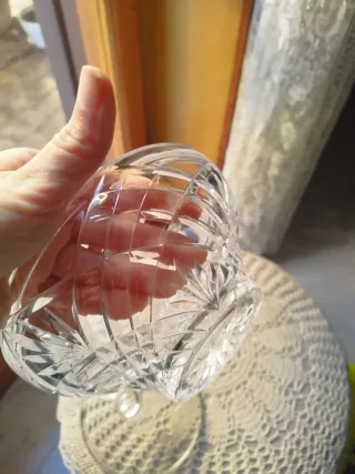 Porta oggetti in cristallo con coperchio