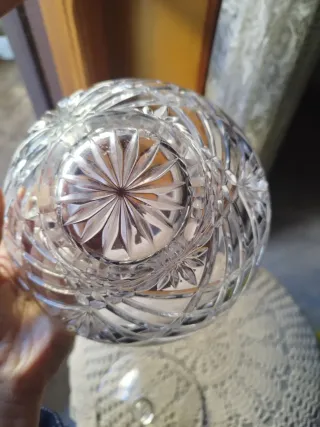 Porta oggetti in cristallo con coperchio