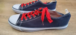 Zapatillas deportivas azul y rojo talla 44