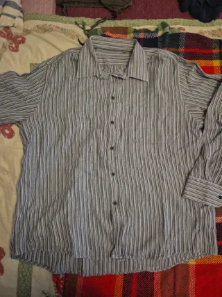 Camicia uomo manica lunga rigata XXL
