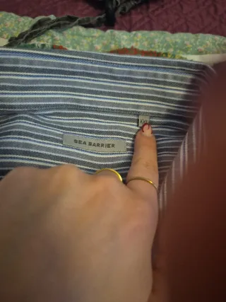 Camicia uomo manica lunga rigata XXL