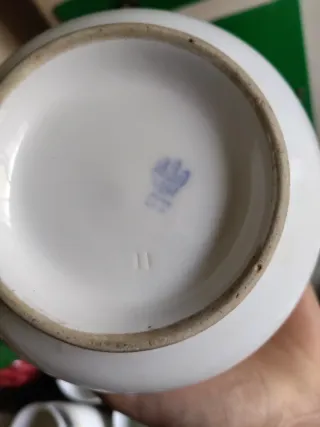 Juego de té antiguo porcelana naranja