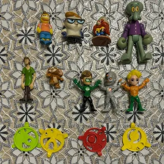 Lotto 8 Minifigure Kinder Simpson Dexter Spongebob