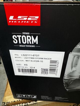 Casco Moto LS2 Storm Talla XS