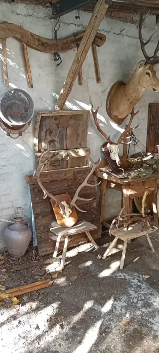 Trilla antigua de madera