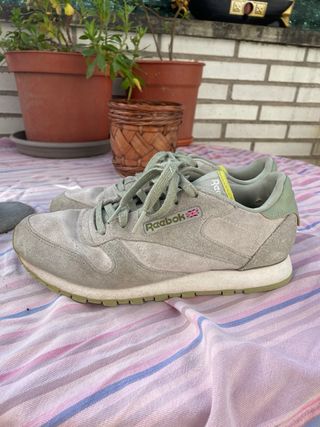 Zapatillas Reebok Classic Grises/Verdes