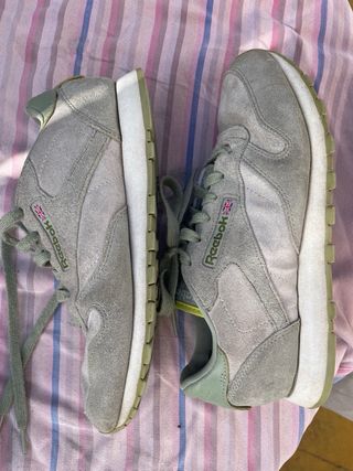 Zapatillas Reebok Classic Grises/Verdes