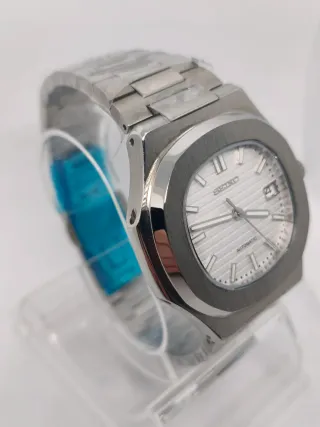 Seiko Mod Nautilus Esfera Blanca