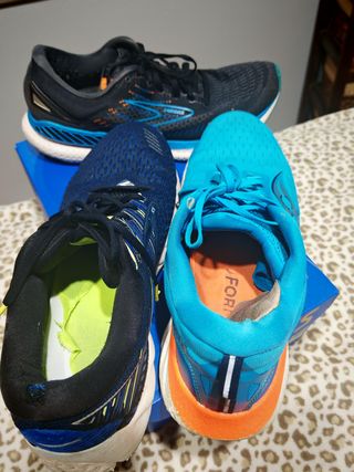 zapatillas deportivas alta gama Brooks y Saucony