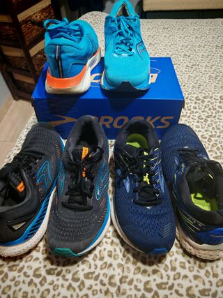 zapatillas deportivas alta gama Brooks y Saucony