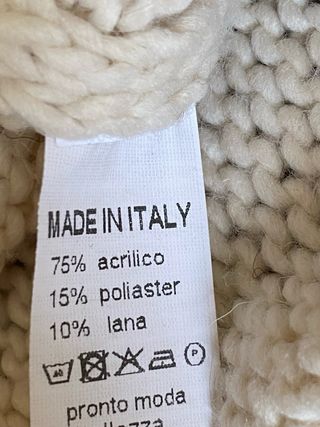 Jersey de lana crudo hecho en Italia