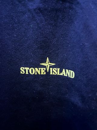 Camiseta Stone Island Negra Talla XL Logo