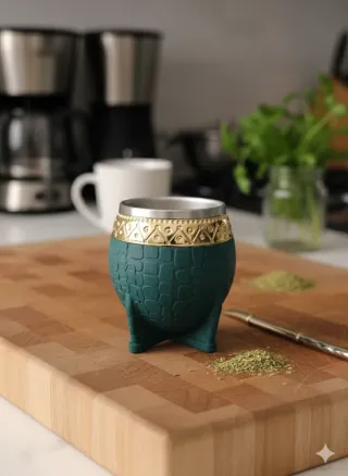 Mate de acero inoxidable doble capa