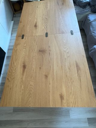 Mesa centro elevable y extensible madera