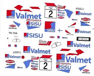 Decal 1:43 Toyota Celica 1000 Lakes 1995