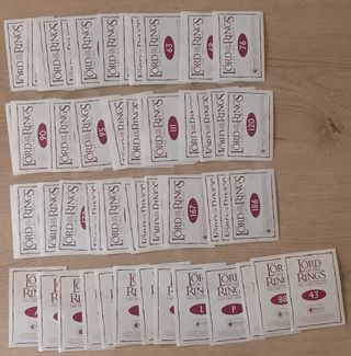 97 CROMOS EL SEÑOR DE LOS ANILLOS LAS DOS TORRES