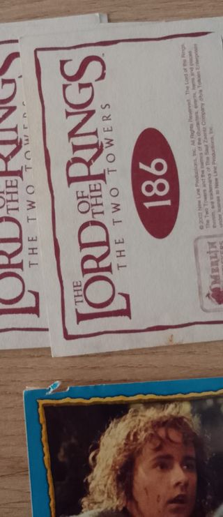 97 CROMOS EL SEÑOR DE LOS ANILLOS LAS DOS TORRES