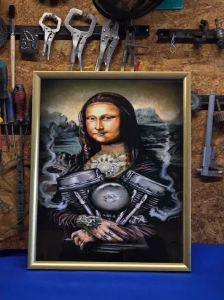 Quadro Decorativo Mona Lisa Customizada