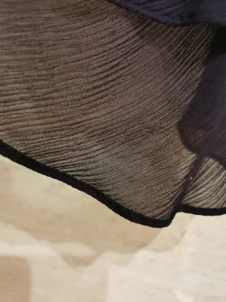 Vestido gasa negro Massimo Dutti