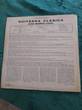 Vinilo Guitarra Clásica José Muñoz Coca