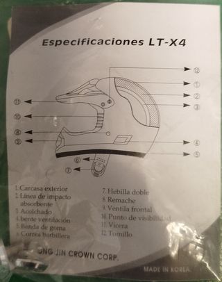 Casco de Enduro / Moto-Cross HJC Talla XXL