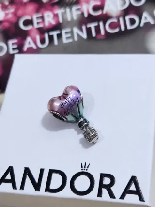 Charm Plata Globo Aerostático Feliz Cumpleaños