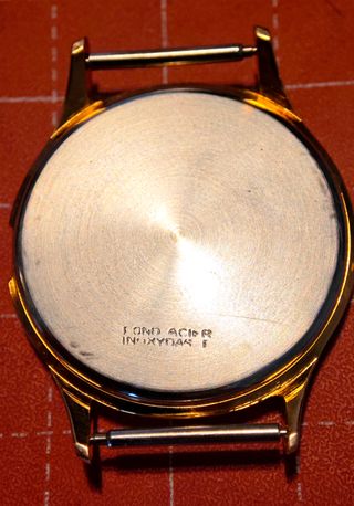 Cassa Orologio Acciaio Inox Placcata Oro EB1197