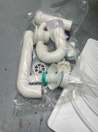 Lavabo Resina PP Negrari 45x50cm + Acessórios