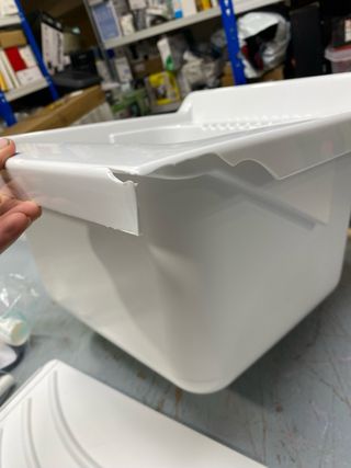 Lavabo Resina PP Negrari 45x50cm + Acessórios