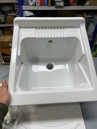 Lavabo Resina PP Negrari 45x50cm + Acessórios