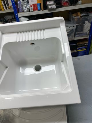 Lavabo Resina PP Negrari 45x50cm + Acessórios