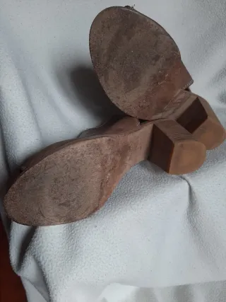 Sabot in pelle marrone