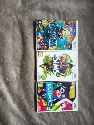 Pack 3 Juegos Wii: Trivial, Sims 3, Just Dance 3