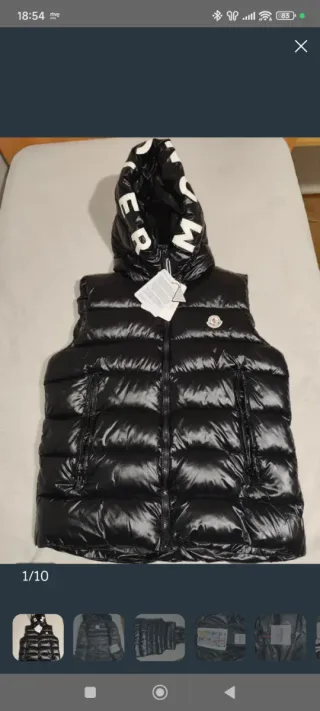 Chaleco  Negro Plumas