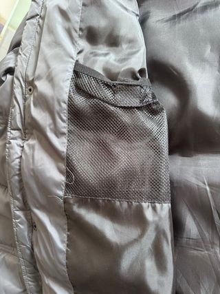 Abrigo plumífero caballero color gris