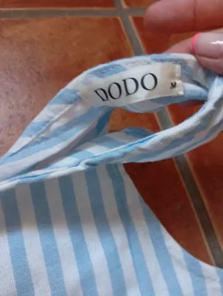 LOTE 2 Monos animal print y mono azul rayas blanca