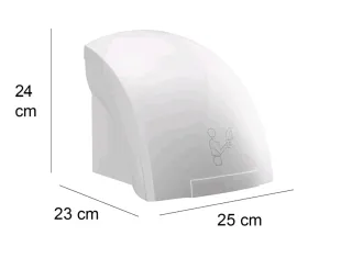 Asciugamani Elettrico Automatico da Parete 1800W