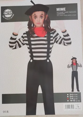 Disfraz Mimo Talla 7-9