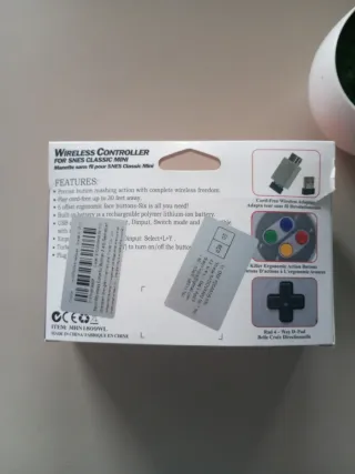 Controller wireless SNES Classic Mini grigio