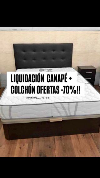 Cama Canapé + Colchón Ofertas -70%