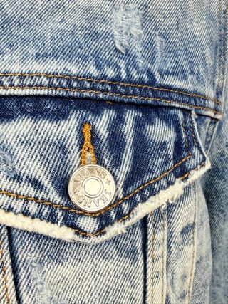 Giacca Jeans Uomo Blu Taglia M