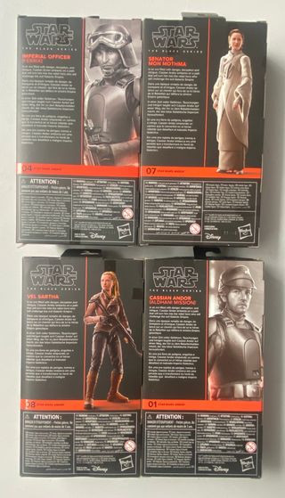 Lote 4 Figuras Star Wars Andor Black Series