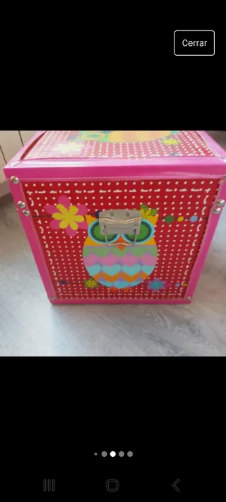 Caja de madera con tapa