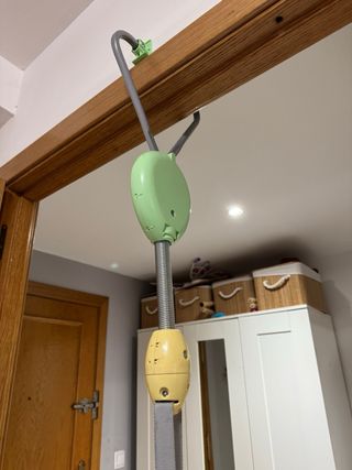 Columpio para bebé con asiento azul