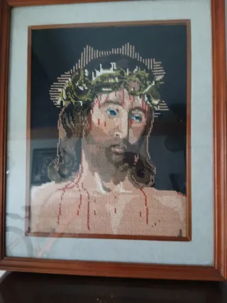 Quadro punto croce Gesù