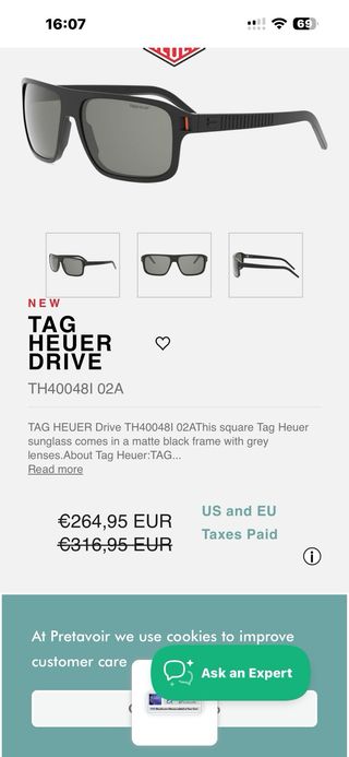 Gafas de sol TAG Heuer
