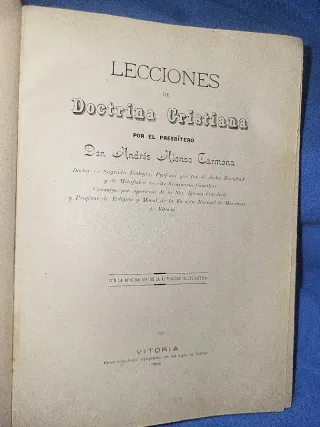 Libro doctrina cristiana años 1800